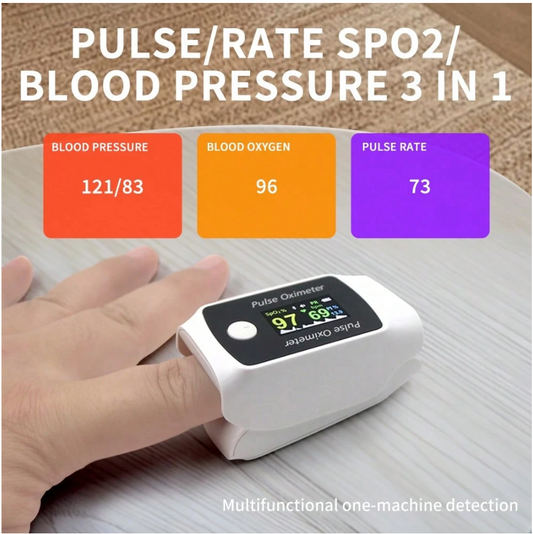 Dual Blood Oxygen and Blood Pressure Monitor – Bluetooth Oximeter