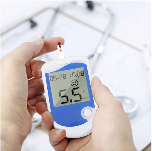 Blood Glucose Monitor Kit with Large Display – 50 Test Strips