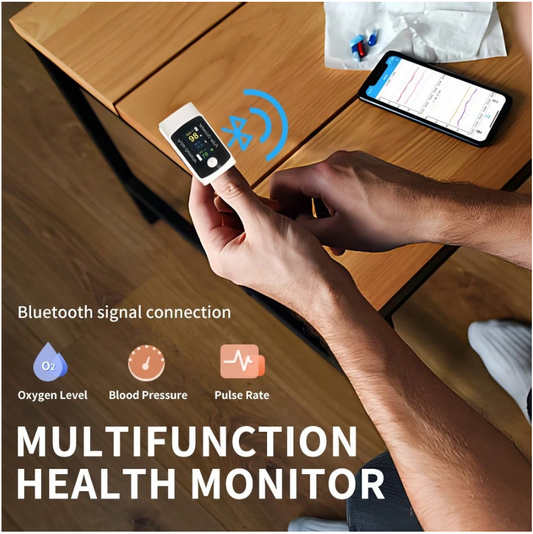 Dual Blood Oxygen and Blood Pressure Monitor – Bluetooth Oximeter