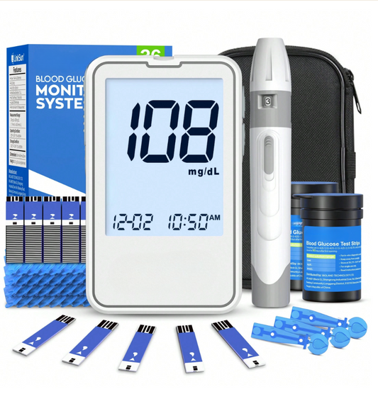 ✨ Limited Time Offer – 50% OFF! ✨Glucose Monitor Kit – 100 Strips & Lancets
