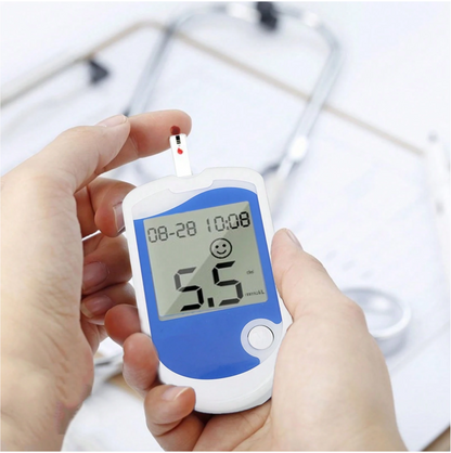 Blood Glucose Monitor Kit with Large Display – 50 Test Strips